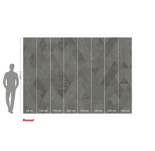 Logo Komar. Fototapeta s geometrickým vzorem, 280 x 400 cm.