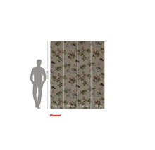 Komar fototapeta s květinami a ptáky, výška 250 cm a šířka 200 cm