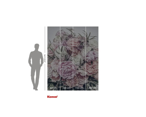 Fototapeta s květinovým motivem, rozměry 250 x 200 cm