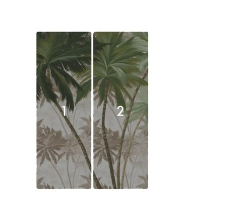 Dvoudílná fototapeta s motivem palem