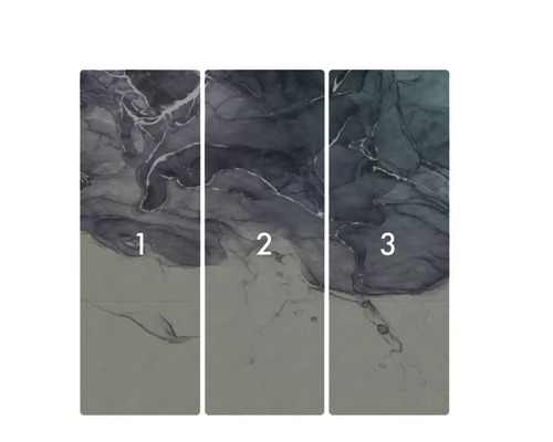 Tři pruhy tapety s abstraktním vzorem