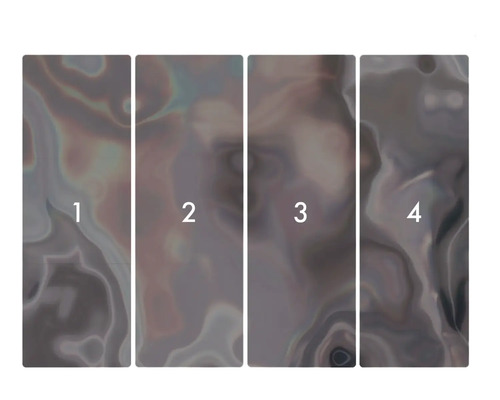 Čtyřdílný panel s abstraktním vzorem