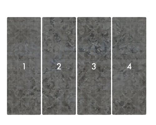 Čtyřdílná fototapeta s abstraktním vzorem.