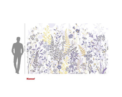Fototapeta Komar s květinovým vzorem, výška 250 cm