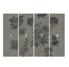 Čtyřdílná fototapeta s květinovým vzorem