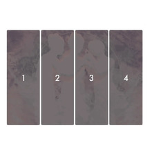 Čtyřdílná nástěnná malba s motivem páru