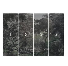 Čtyřdílná tapeta s motivem lesa