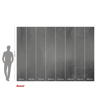 Komar fototapeta s betonovým vzhledem a údaji o velikosti