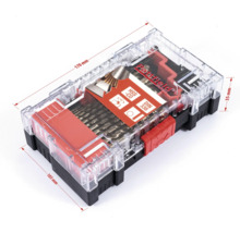 Sada vrtáků v plastovém boxu s rozměry