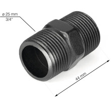 Plastová vsuvka se závitem o průměru 25 milimetrů