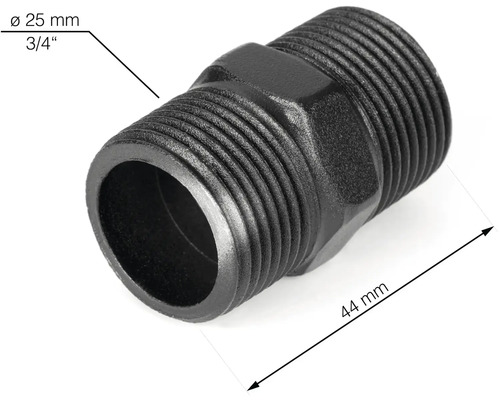 Plastová vsuvka se závitem o průměru 25 milimetrů
