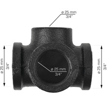 T-kus z litiny, průměr 25 mm