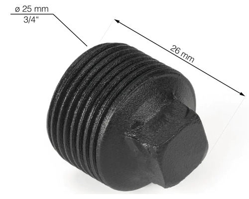 Kovová zátka o průměru 25 mm