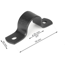 Trubková objímka průměr 25 milimetrů