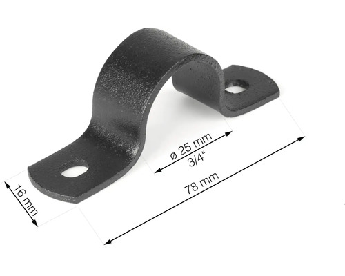 Trubková objímka průměr 25 milimetrů