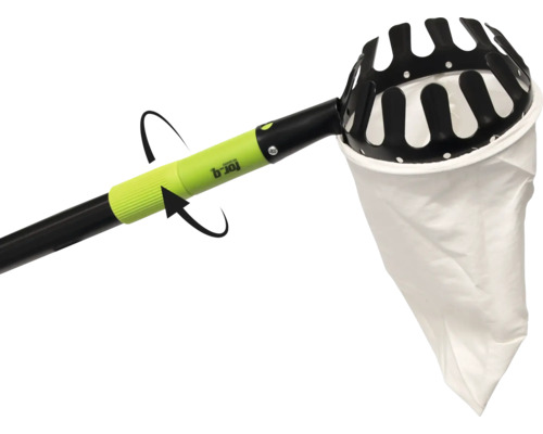 Česáč ovoce se záchytným vakem a teleskopickou tyčí