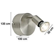 Nástěnné svítidlo s rozměry