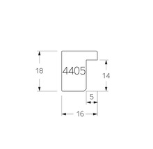 Rozměry profilu 4405 v milimetrech