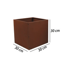 Čtvercový květináč o rozměrech 30 x 30 centimetrů.