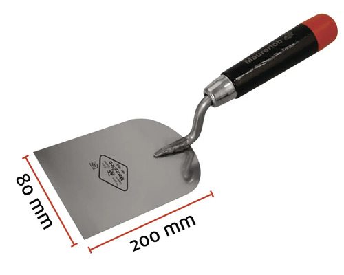 Zednická lžíce o rozměrech 200 mm délka a 80 mm šířka