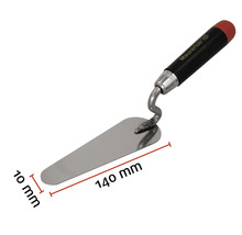 Zednická lžíce s délkou čepele 140 milimetrů a šířkou čepele 10 milimetrů