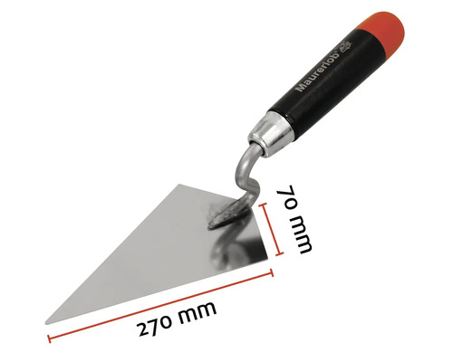 Zednická lžíce o rozměrech 270 mm x 70 mm