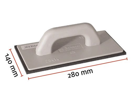 Mop na mytí dlaždic o velikosti 280 x 140 milimetrů.