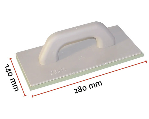 Houbařské hladítko o rozměrech 280 mm x 140 mm