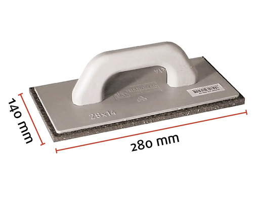 Houbařské hladítko o rozměrech 280 krát 140 milimetrů