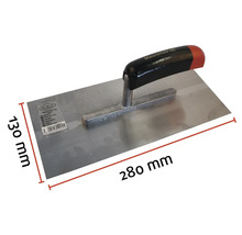 Zednická lžíce Maurer s délkou čepele 280 milimetrů a šířkou čepele 130 milimetrů.