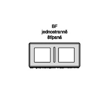 Betonový ztracený bednící dílec s jednostranně štípaným povrchem