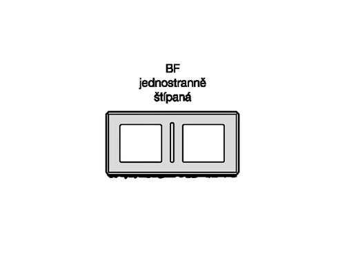 Betonový ztracený bednící dílec s jednostranně štípaným povrchem