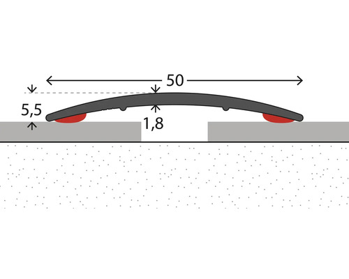 Zobrazení kabelového můstku s rozměry