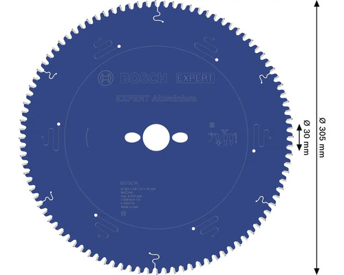 Pilový kotouč Bosch Expert Aluminium o průměru 305 milimetrů
