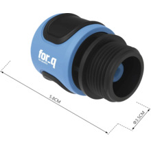 Logo For_q, kohoutkový díl o průměru 3,5 cm a délce 5,8 cm