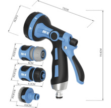 Stříkací pistole For Q s rozměry