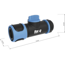 Zahradní hadicový uzavírací ventil o délce 12 centimetrů