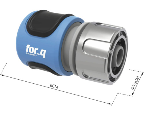 Logo For_q Hadicová spojka o průměru 3,5 cm a délce 6 cm