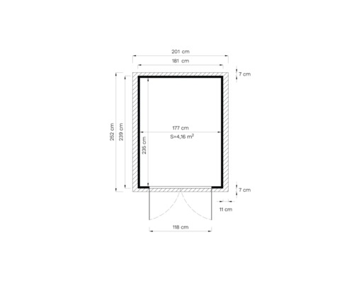 Rozměry zahradního domku