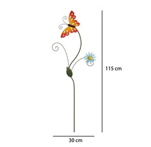 Zápich kovový Lafiora motýl 115 cm