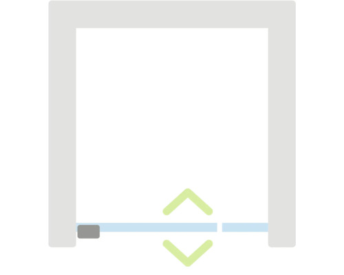 Symbol pro výškově nastavitelné dveřní těsnění