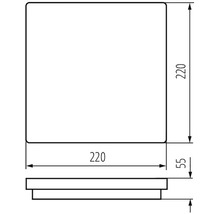 LED venkovní stropní svítidlo Kanlux 33349 BENO N NW-L-GR IP54 18W 1400lm 4000K grafit-thumb-4 LED venkovní stropní svítidlo Kanlux 33349 BENO N NW-L-GR IP54 18W 1400lm 4000K grafit-thumb-4