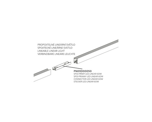 Propojitelné lineární LED svítidlo 60 W