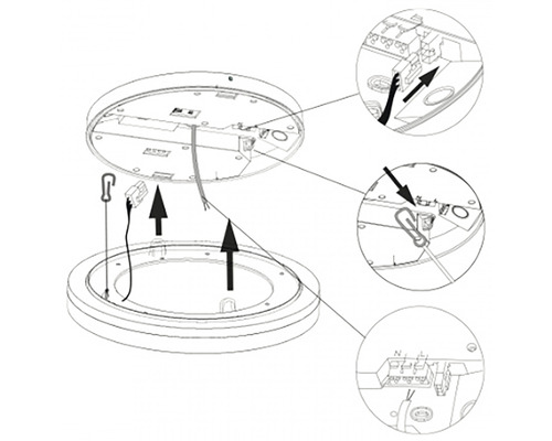 Montážní návod pro stropní svítidlo
