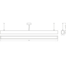 LED lustr LOOK 48 W 3800 lm 4000 K dřevo dub
