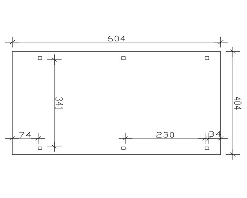 Technický výkres s rozměry 604, 404, 341, 230 a 74.