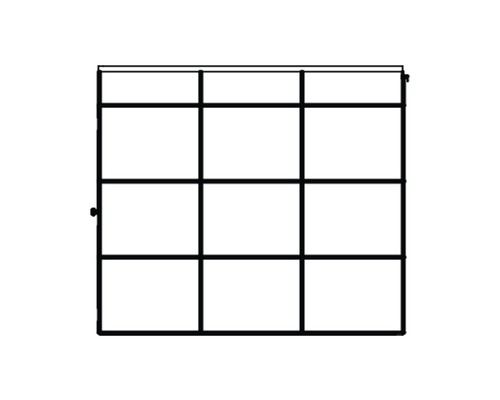 Regál s devíti přihrádkami