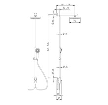 Sprchový systém Duschmaster Schulte Rain s přepínačem na existující baterii D9631 02-thumb-5 Sprchový systém Duschmaster Schulte Rain s přepínačem na existující baterii D9631 02-thumb-5