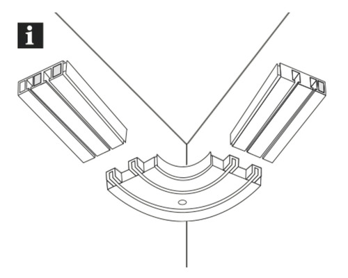 Rohový konektor pro profily