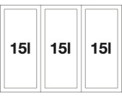 Tři nádoby, každá o objemu 15 litrů